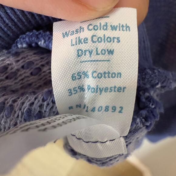 Marine Layer Textured Birdseye Crew Neck Pullover Sweater - Picture 5 of 5